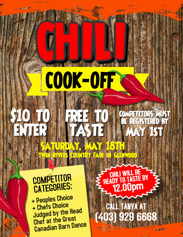 Copy of Chili Cook-Off Contest Poster Template – Made with PosterMyWall ...